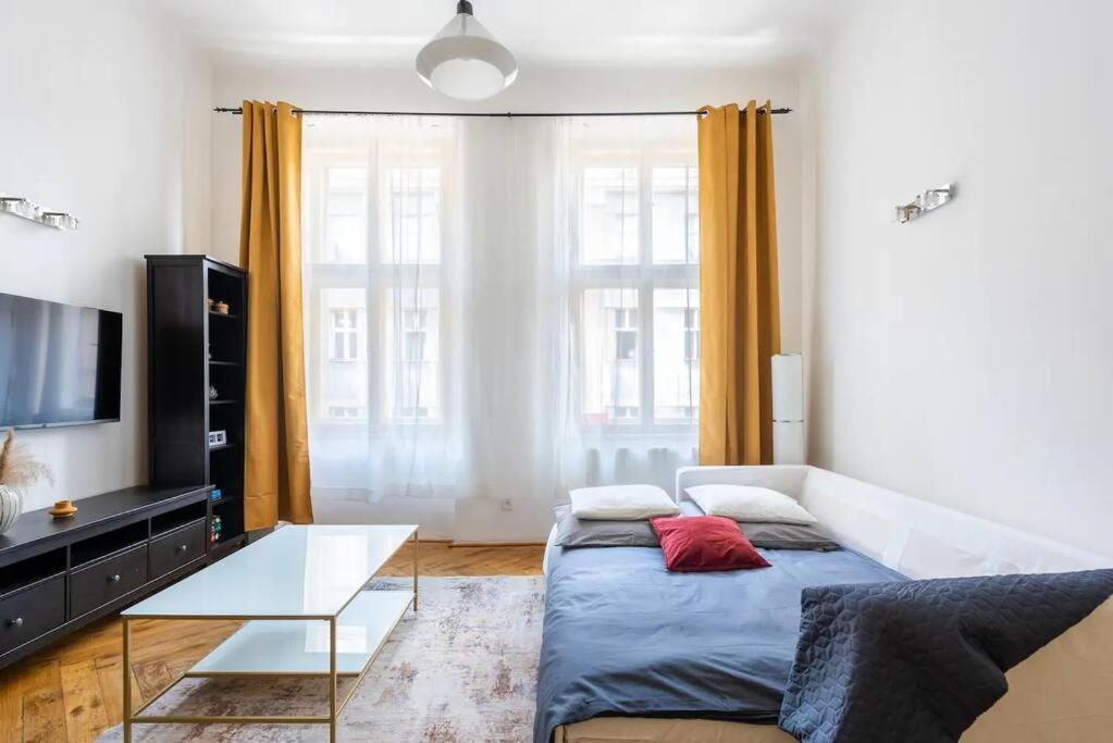 Spacious Apartment With Balcony At Wenceslas Sq Praag Buitenkant foto